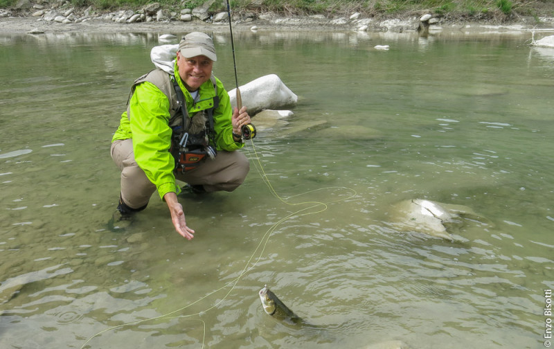 Cavedano a mosca, a Lama di Reno per iopescopositivo.it