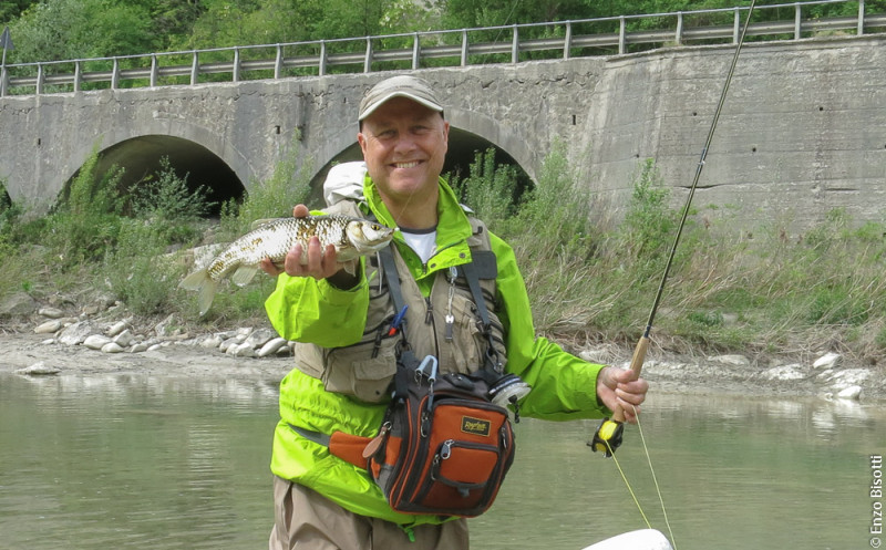 Cavedano a mosca, a Lama di Reno per iopescopositivo.it