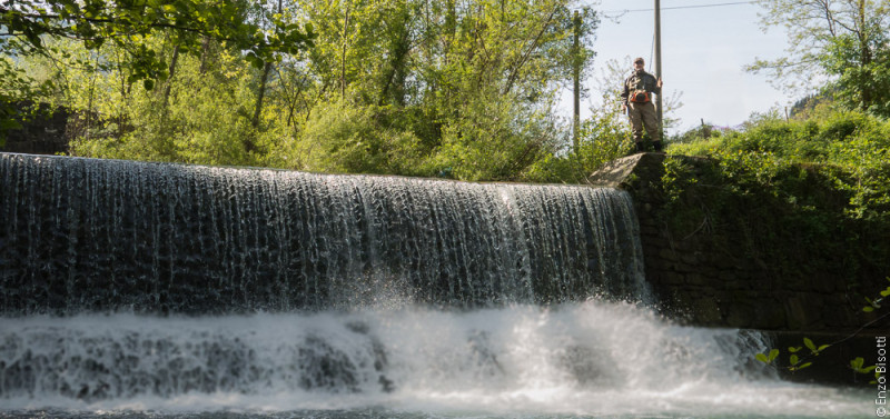 Simone su briglia Limentra per iopescopositivo.it