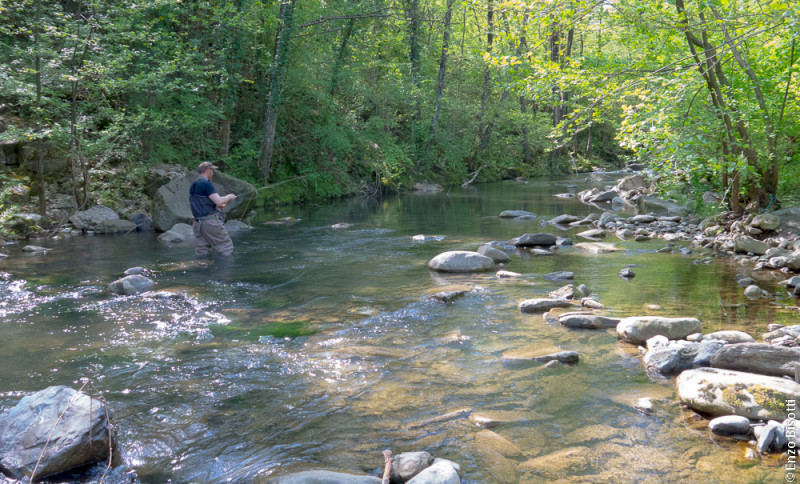 Simone sul Limentra per iopescopositivo.it