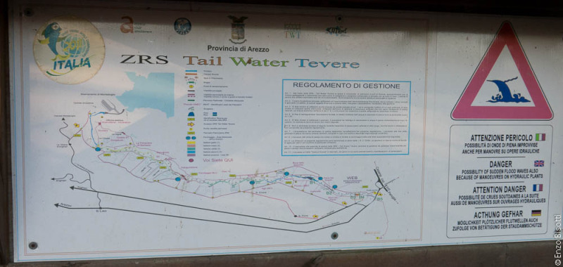 Mappa Fluviale, Tail Water TEVERE, per iopescopositivo.it