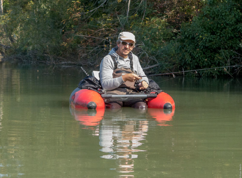 Mirko Balboni al Lago di Porziola in Belly, per iopescopositivo.it