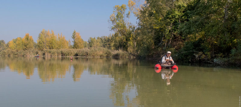 Mirko Balboni al Lago di Porziola in Belly, per iopescopositivo.it
