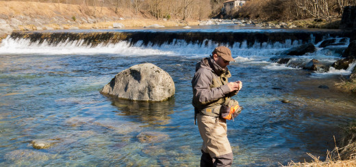Simone a mosca sul Sarca per IOPESCOPOSITIVO.it