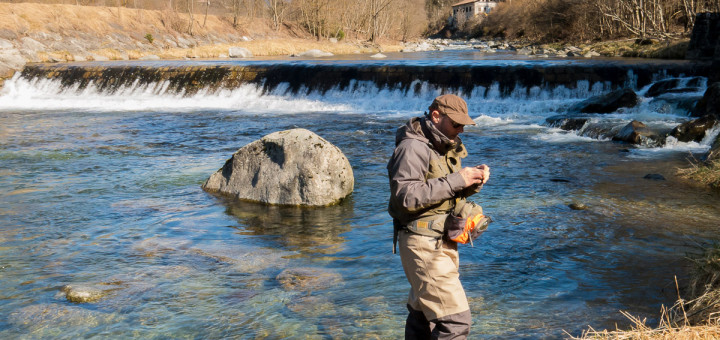 Simone a mosca sul Sarca per IOPESCOPOSITIVO.it